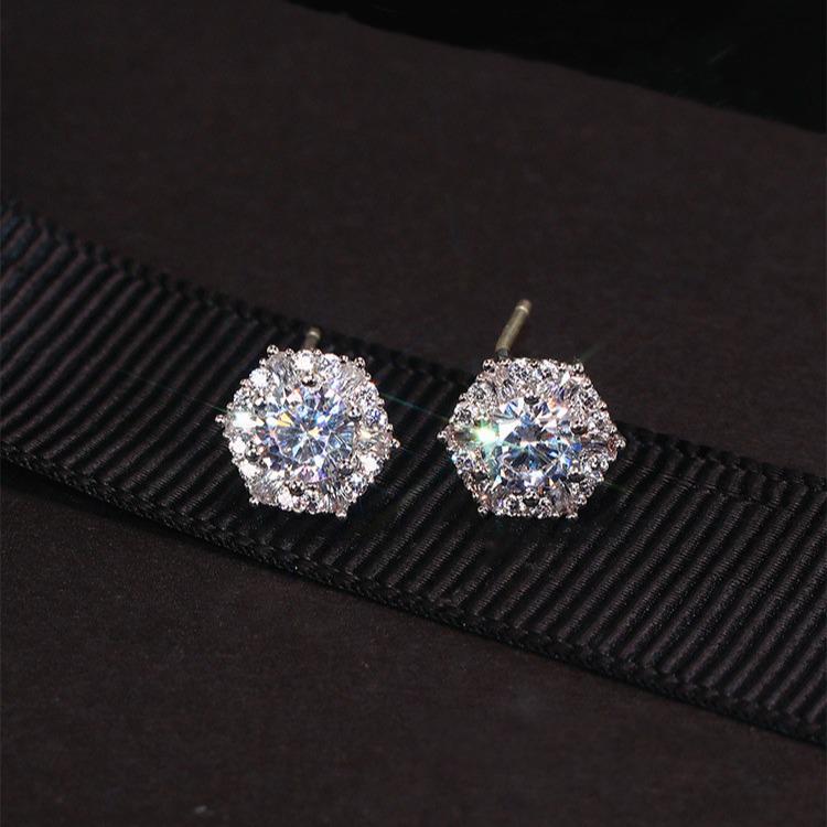 Элегантные квадратные бриллиантовые серьги Daixi для женщин – стильные и супер блестящие