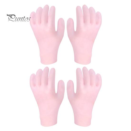 2 пары увлажняющих перчаток, водонепроницаемые, многоразовые, герметичные, эластичные, восстанавливающие, смягчающие сухие потрескавшиеся руки, женские, лосьон-гель, спа-перчатки