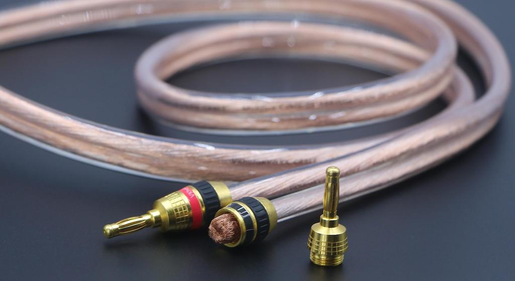 KK Cable Штекер из чистой меди Аудио 12AWG x 2 5N OFC Чистый Динамический 700 жил x 1 Пара Комплект Штекер типа «банан» Штекер типа «банан» Mukjipa-Cable-2.2 Кабель, (измерительный прибор) Проводники,