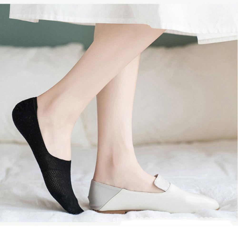 Нескользящие Невидимые Носки Сетчатые Носки-Лодочки Модные Сетчатые Носки