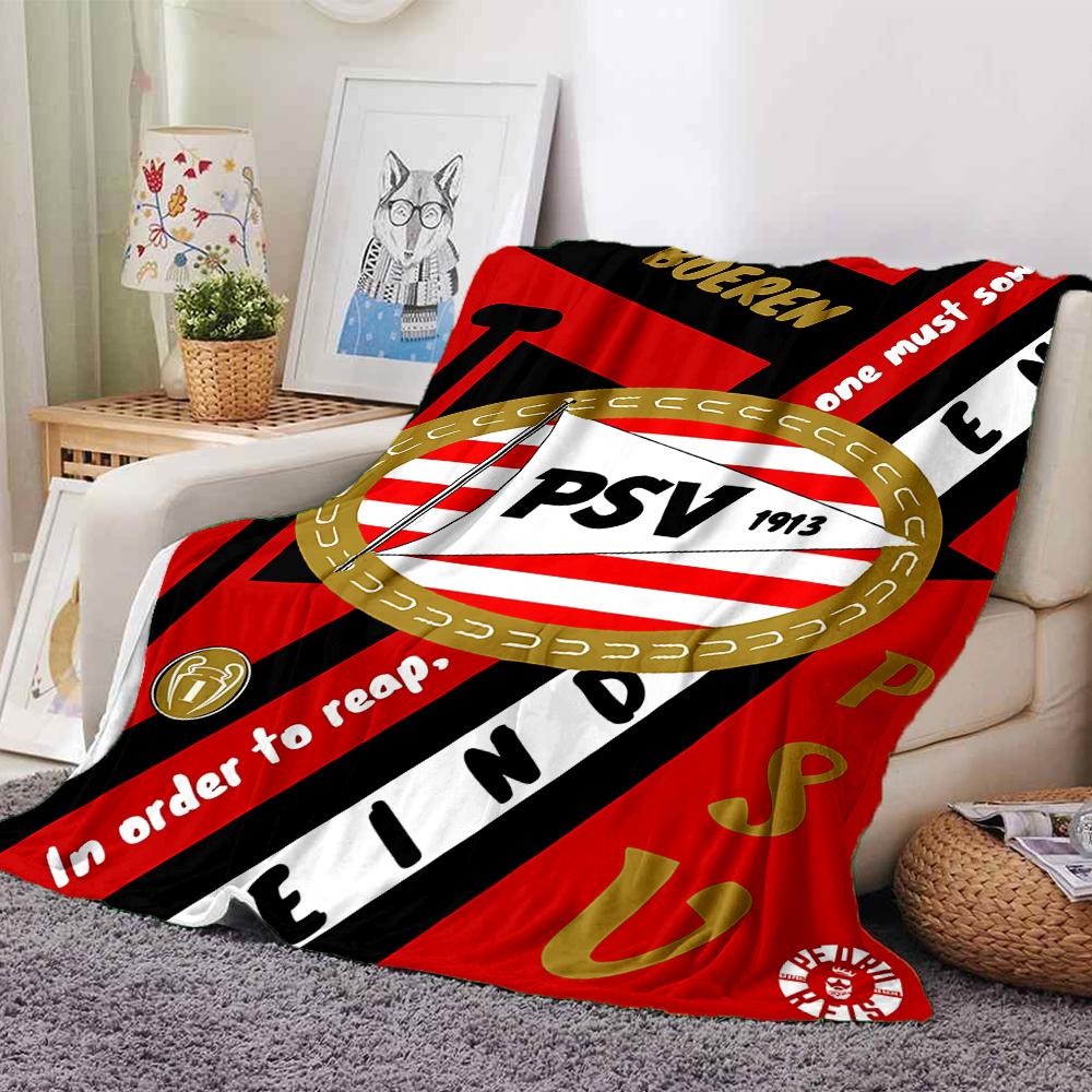 1pc Blanket - PSV LOGO Print Design,Lightweight Blanket for Sofa,Bed- Soft &Warm,Gift for All Seasons
