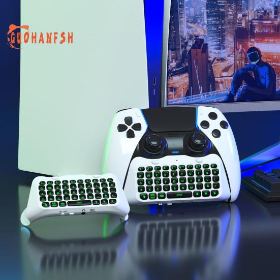 Клавиатура Plug Play с ручкой Elite Встроенный динамик Беспроводная Bluetooth-совместимая клавиатура Дизайн с подсветкой Ambiance для PS5 Elite