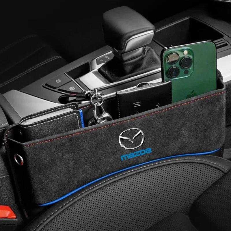 For Mazda 2 3 5 6 SKYACTIV Axela Atenza CX30 CX5 CX8 CX9 MX5 RX8 RX7 BT50 Car Seat Gap Crevice Storage Box Interior Accessories FF25