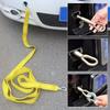 3.0M Yellow Car Tow Rope Heavy Duty Trailer Emergency Towing Strap High Strength Vehicle Recovery Safety Roadside Assistance