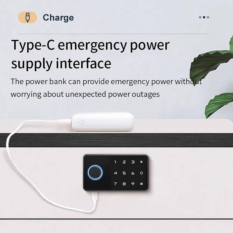 Tuya APP Отпечаток пальца Умный ящик Шкаф Невидимый замок Пароль Разблокировка Шкаф Мебель Электронный бесключевой сенсорный замок
