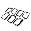 Auto Front Grille Cover Insert Mesh Ring Protective for 17-21 Insert Mesh Vent Bezel 7pcs