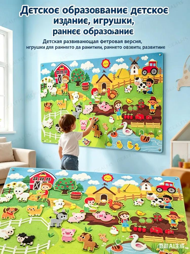 Velcro felt sorter developing Farm "New farm storyboard