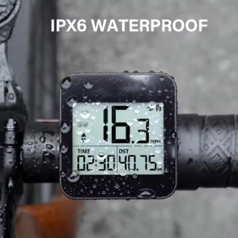 Large Display Bicycles Navigation Computer Waterproof Cycling Speedometer Large Screen 25H Battery Satellite Positioning