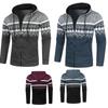 Winter Warm Knit Cardigan Men Autumn Hooded Sweater Coats Fashion Knitwear Korean Zip-Up Cardigan Sweater Knitted Jacket Man Streetwear Yasheng