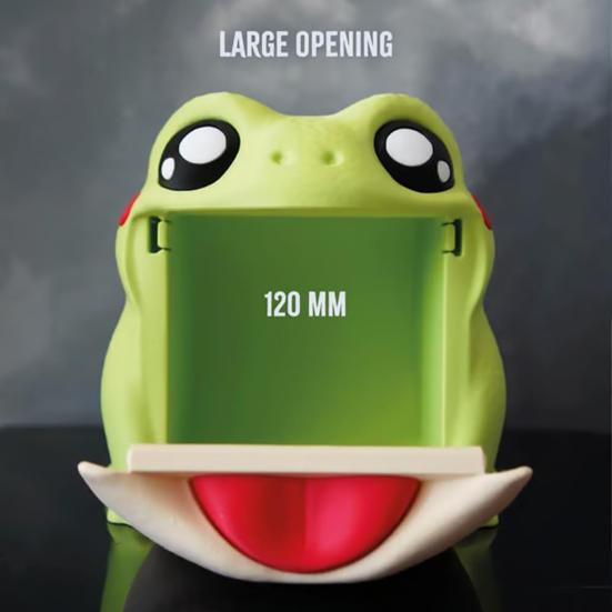 Диспенсер для туалетной бумаги Лягушка Веселый интерактивный откидной живот 3D-печать Контейнер для рулонной бумаги Коробка для салфеток Лягушка Украшение для ванной