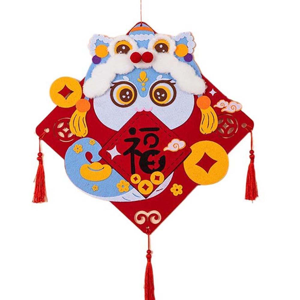 Handmade New Year's Festive Hanging Ornaments Best Wishes Cartoon Hanging Decorations  Living Room