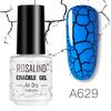 ROSALIND 12 Colors Cracked Nail Gel Varnish Hybrid Crackle Manicure Acrylic Art UV Gel Semi Permanent with Base Top Coat