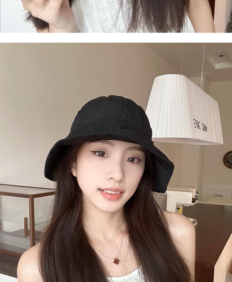 Wrinkled Drawstring Bucket Hat: 2025 Summer Style, Lightweight, Cool Fabric, Easy To Carry, Sunshade & Sunscreen.