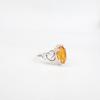 Natural Citrine Gemstone 925 Sterling Silver Jewelry Women's  Boho Ring For Gift CZR-5-4
