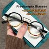 Retro Small Round Frame Presbyopia Glasses Women Fashion Style Reading Glassses Men High-quality Eyeglasses Diopter 1.0 To 4.0