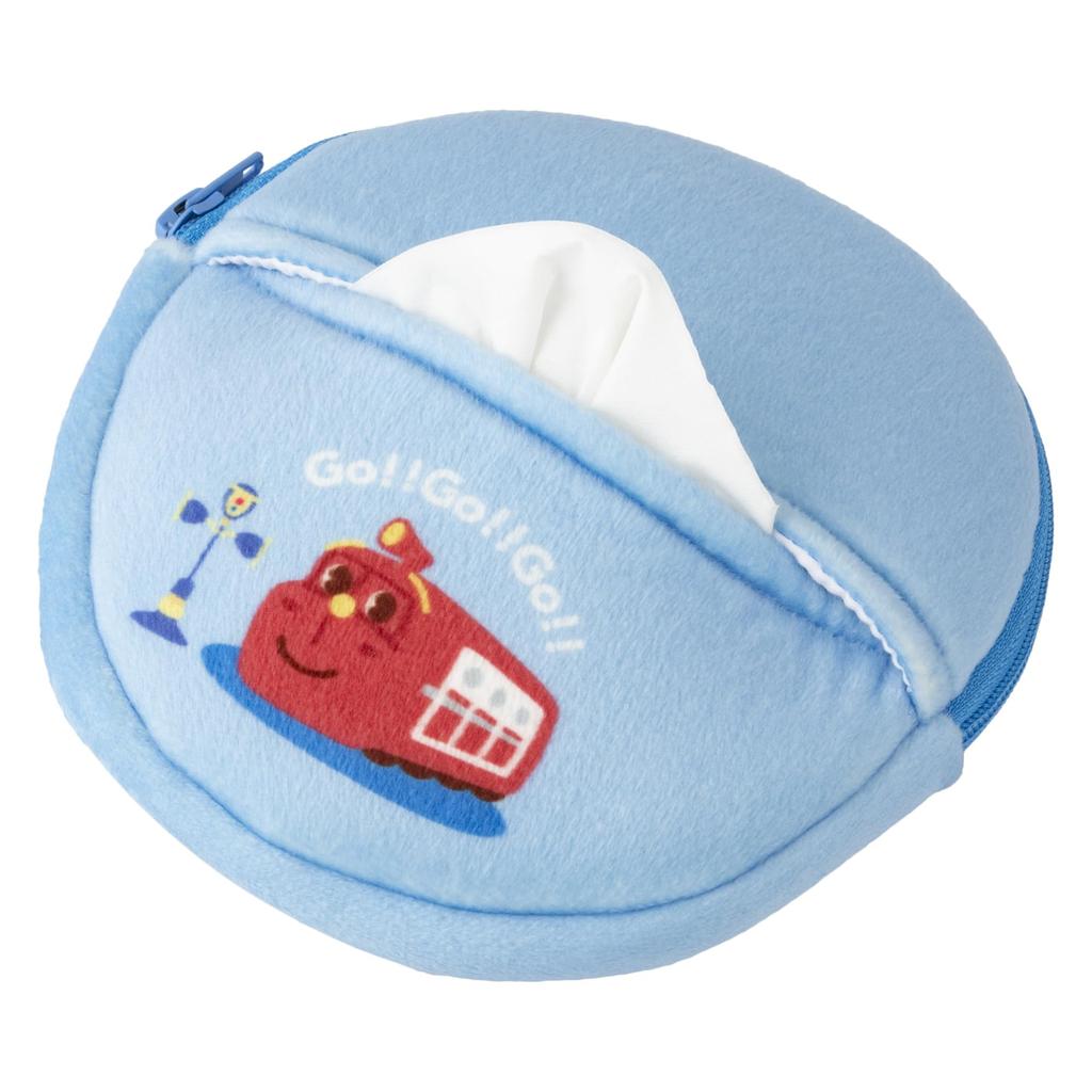 MORIPiLO Chuggington Tissue 425653 Case, Small, Cute, 13x13cm, Blue, Gift,