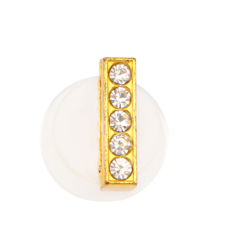 Новые золотые буквы алфавита, шармы для обуви, металлическая кнопка, стразы, корона, украшения для обуви, аксессуары для садовой обуви для женщин, мужчин, 1 шт.