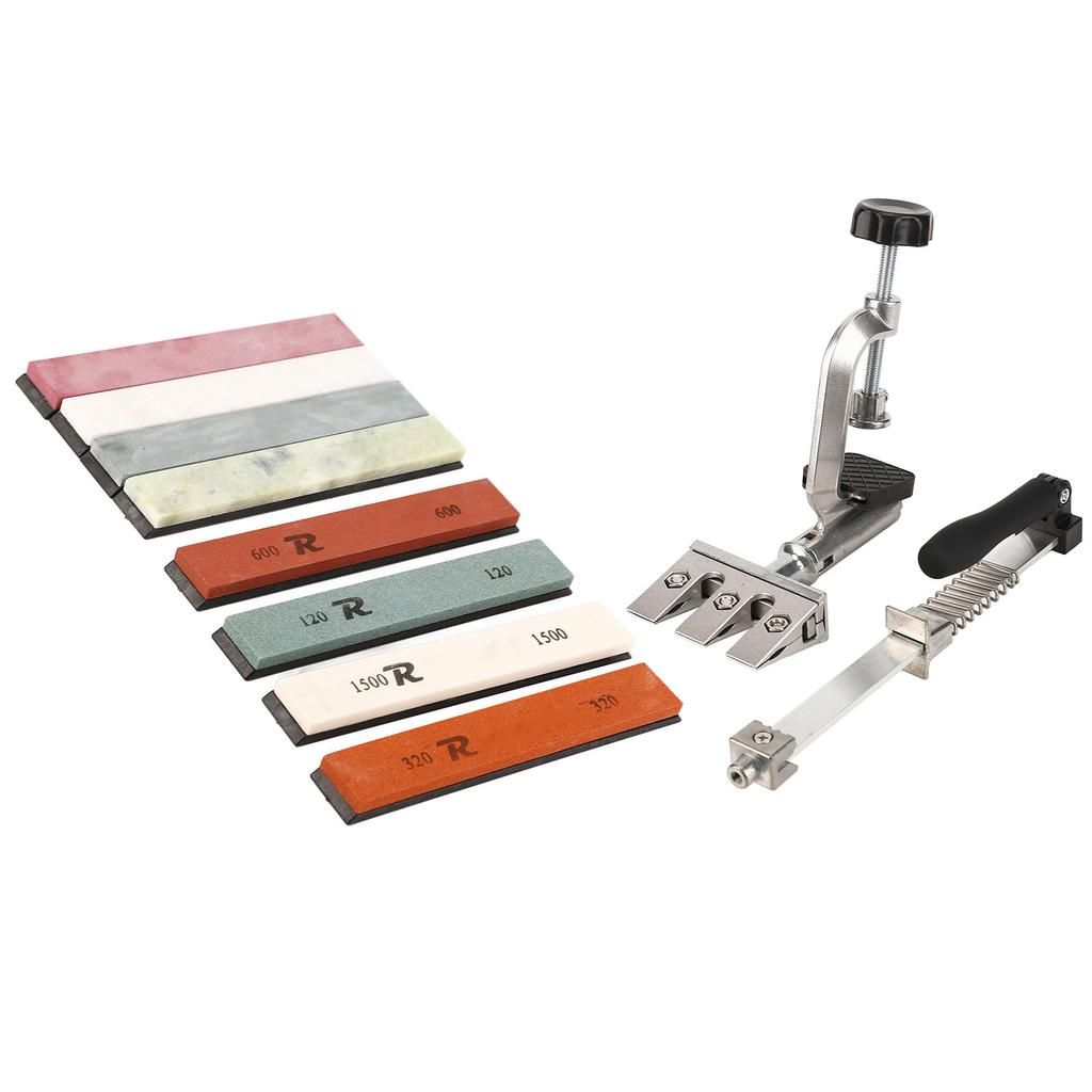 Набор для заточки ножей, прочный профессиональный точильный камень, система заточки с фиксированным углом для кухни