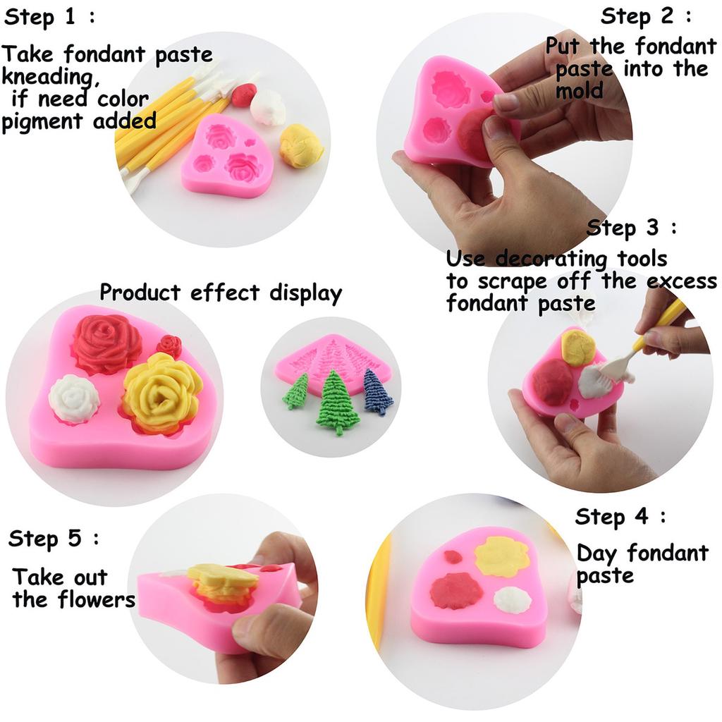 Silicone Mold 3D Pegasus Horse Candy Chocolate Fondant Molds Sugarcraft Cake Decorating Tools Moulds