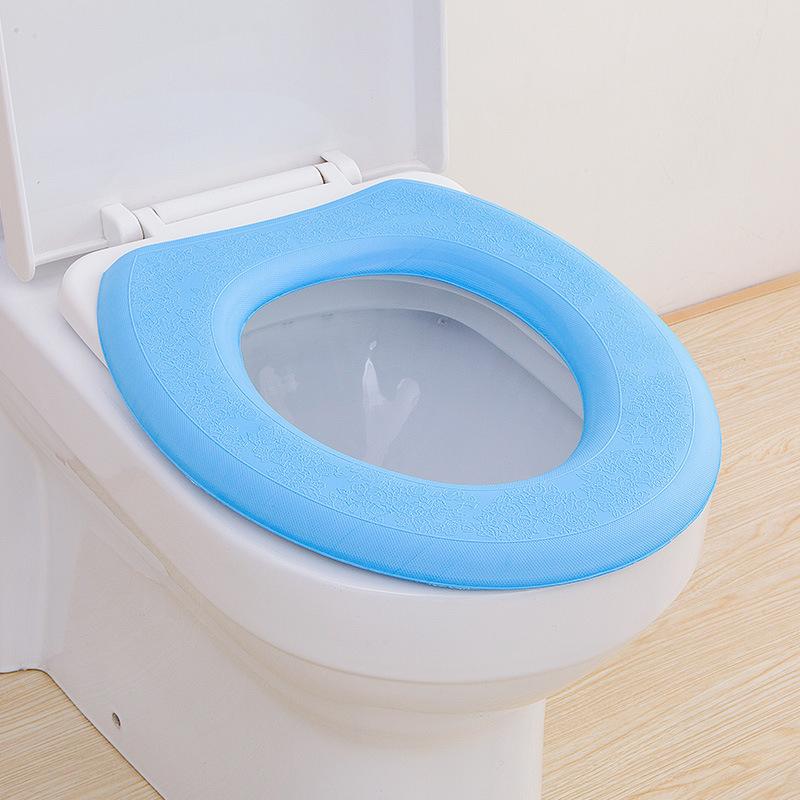Мягкий чехол на сиденье унитаза Waterpoof, моющийся коврик для туалета в ванной комнате, коврик O-образной формы