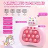 Push Quick Pop Fidget Toys Light Up Fidget Toy Electric Pop Bubble Game Controller Handheld Toys Birthday For Kids Girls