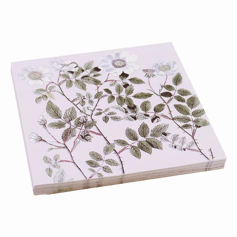 20 шт./упак. 33*33 см 2-слойные одноразовые салфетки для вечеринок с китайским цветочным узором