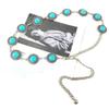 Casual Xiaoxiangfeng Metal Waist Chain Accessories Women'S Dress Turquoise Belt