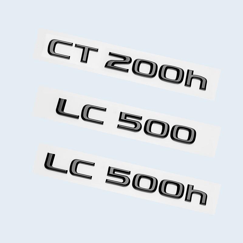 Глянцевый черный 3D ABS буквы номер CT200h LC500 LC500h ГИБРИДНАЯ эмблема для Lexus багажник автомобиля логотип наклейка значок аксессуары