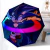 1 шт. Автоматический складной зонт Sonic Speed - Компактный дизайн с 8 спицами, Прочный пластик и железо, Для ежедневного использования F104021
