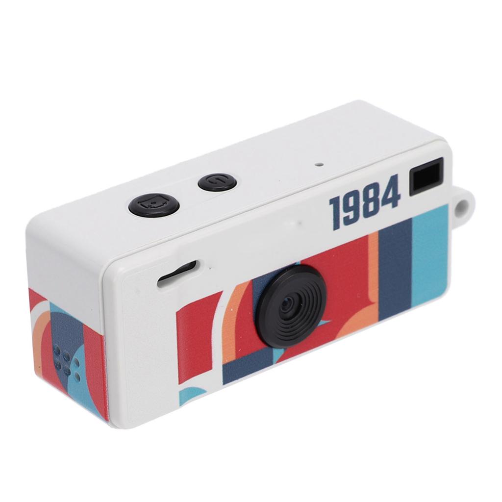 Retro Keychain Digital Camera 1080P Video Recording CCD Camera with 0.96 Inch Screen Type C Charging for Vlog Travel