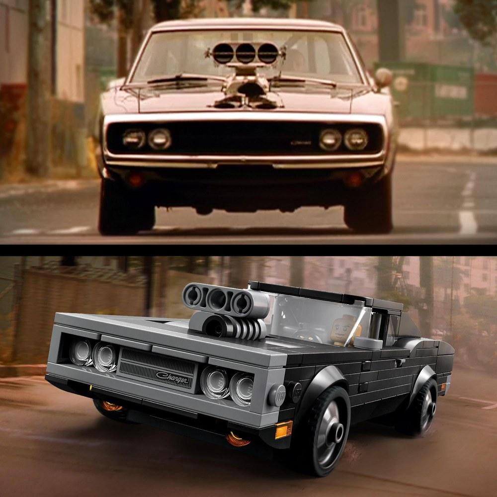 LEGO Speed Champions 76912 Форсаж 1970 Dodge Charger R/T Набор строительных блоков Подарок Автомобиль для гонок для мальчиков от 8 лет