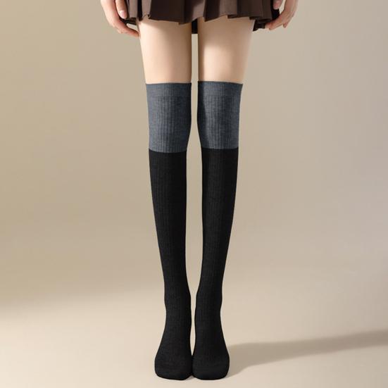 Women Thigh High Socks Over The Knee Wool Knit Warm Socks Thick Thermal Long Boot Stockings Autumn Winter Leg Warmer