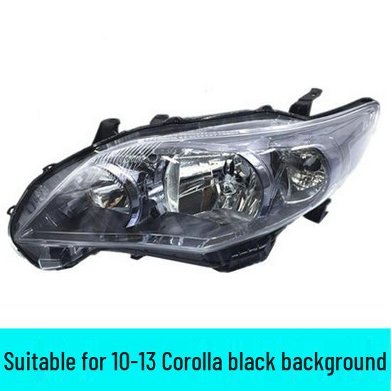 Toyota Corolla (2010-2013) Headlight Assembly: Black/White Base