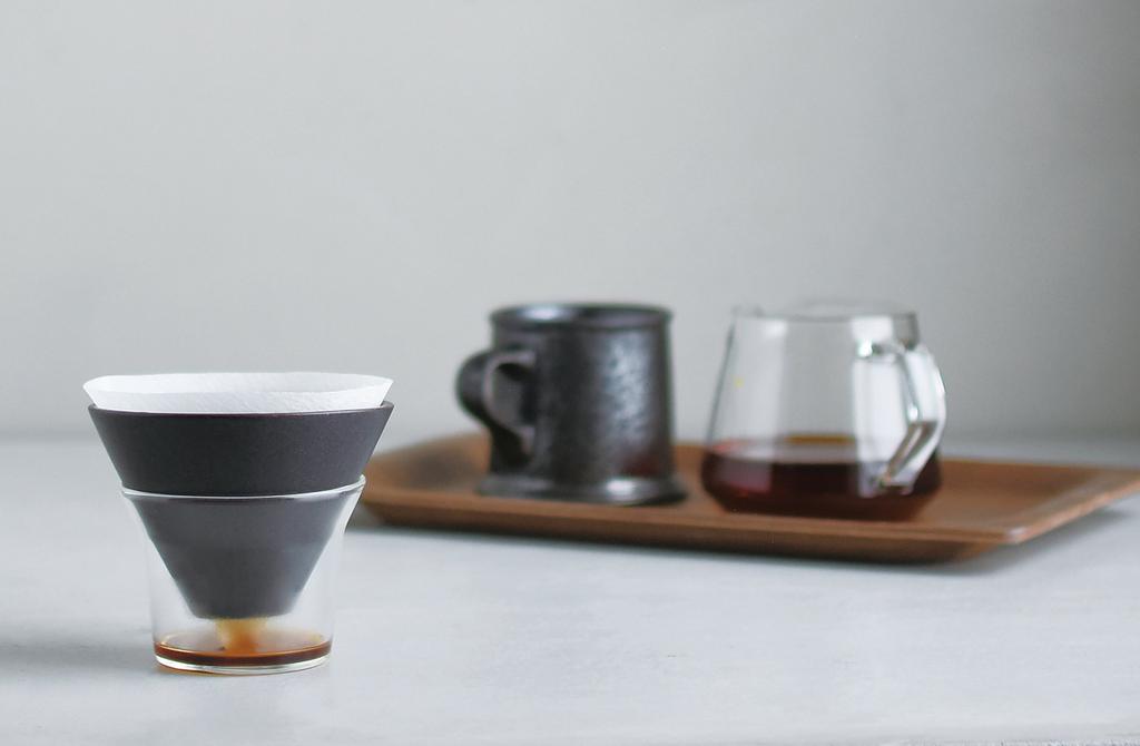 Kinto Подставка для кофеварки, набор из 4 чашек, можно мыть в посудомоечной машине, подарочный подарок 27573 SCS-S04