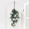 Искусственное растение Сосновая игла Пластик Горячая распродажа Рождественская елка Подвесные венки для двери Дом Улица Сад Сделай сам Свадебный декор аксессуар