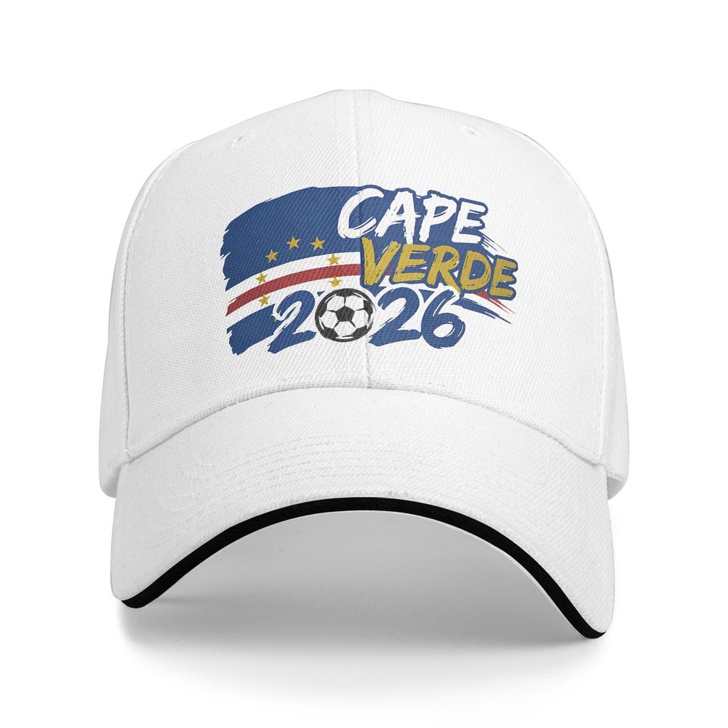 Cape Verde Flag Football Fan 2026 Sandwich Baseball Caps Popular Supporter Unisex Style Polyester Headwear Sports Gift Hats