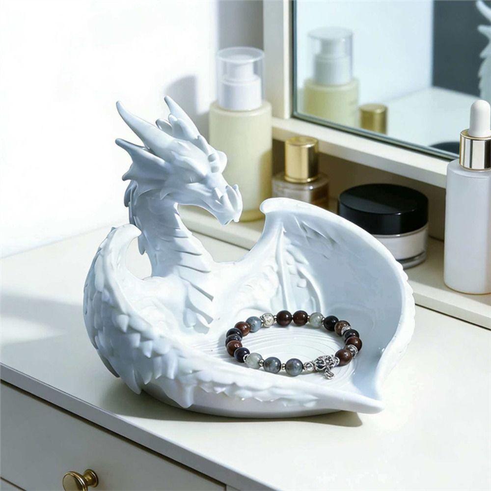 INS Mini Key Tray Dragon Shape Ring Display Plates Photo Prop Bracelets Organizer Room Decor
