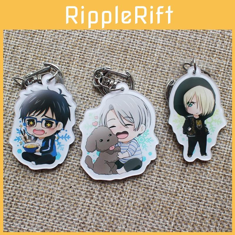 Акриловый брелок Yuri On Ice с двусторонней печатью для держателя ключей и украшения сумки