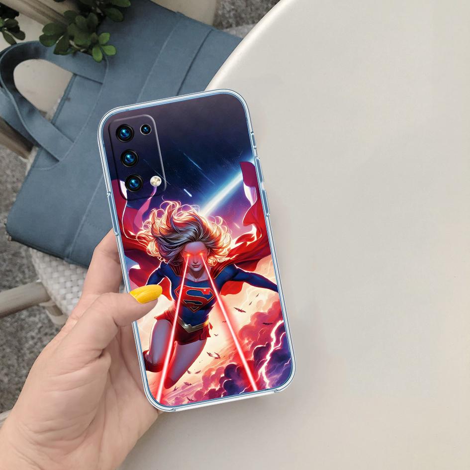 PP60 Прозрачный чехол для телефона Supergirl для Motorola Moto G40 G04 G05 One Ace Action Fusion + Plus Hyper Macro Vision Zoom