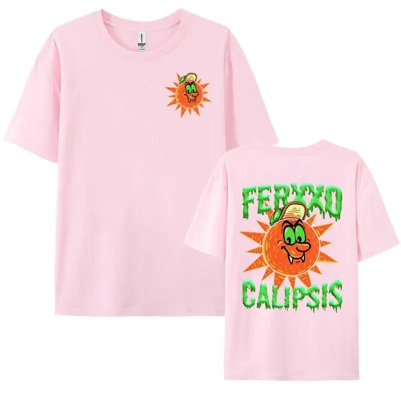 Rapper Feid Ferxxocalipsis World Tour 2024 Tee Shirt Men's Women Harajuku Hip Hop Style T Shirts Summer 100% Cotton T-shirt Tops