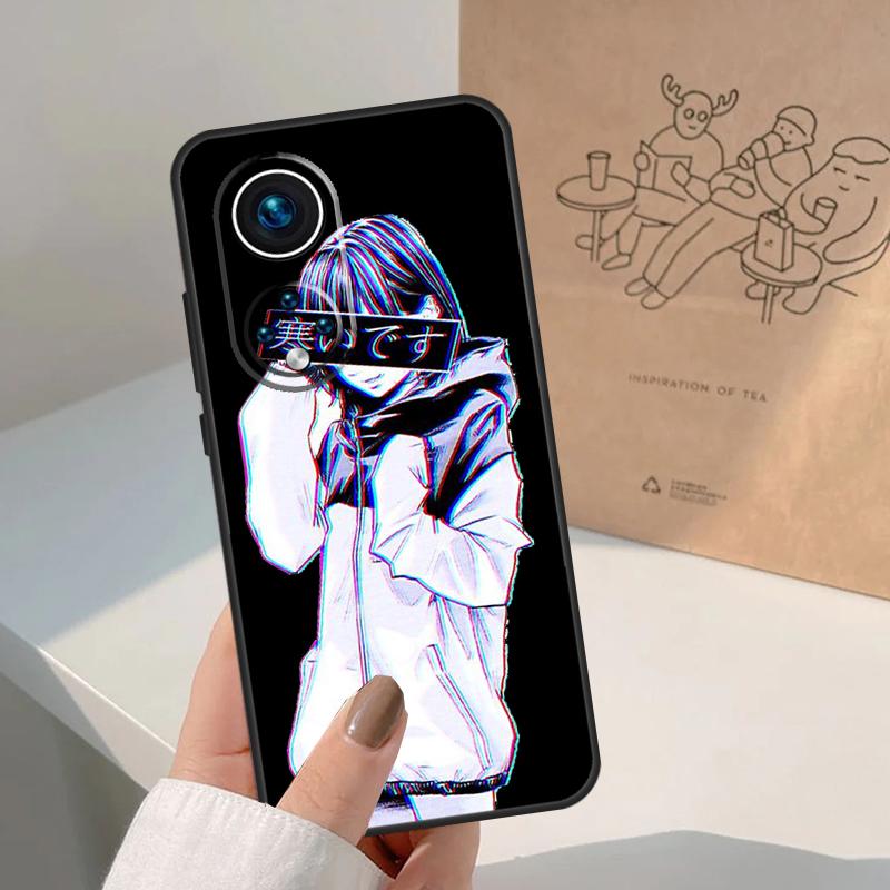 ГРУСТНАЯ ЯПОНСКАЯ АНИМЕ ЭСТЕТИКА Чехол для Honor Magic 8 Pro 7 6 5 Lite Для Honor Win RT 200 400 50 70 90 X8b X9a X9b X9c X9d