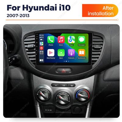 8+256G 2Din головное устройство стерео Android All In One автомобильное радио для Hyundai I10 2007-2013 Мультимедийный видеоплеер Carplay Auto Audio