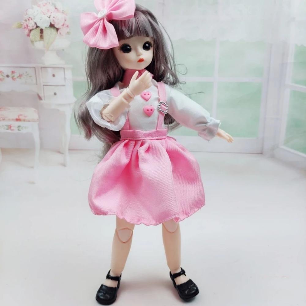 Одежда для куклы BJD 1/6 Милое платье Юбка Головной убор 30 см Кукла-принцесса Повседневный костюм Наряд Аксессуары для куклы Игрушка для DIY для девочки Подарки