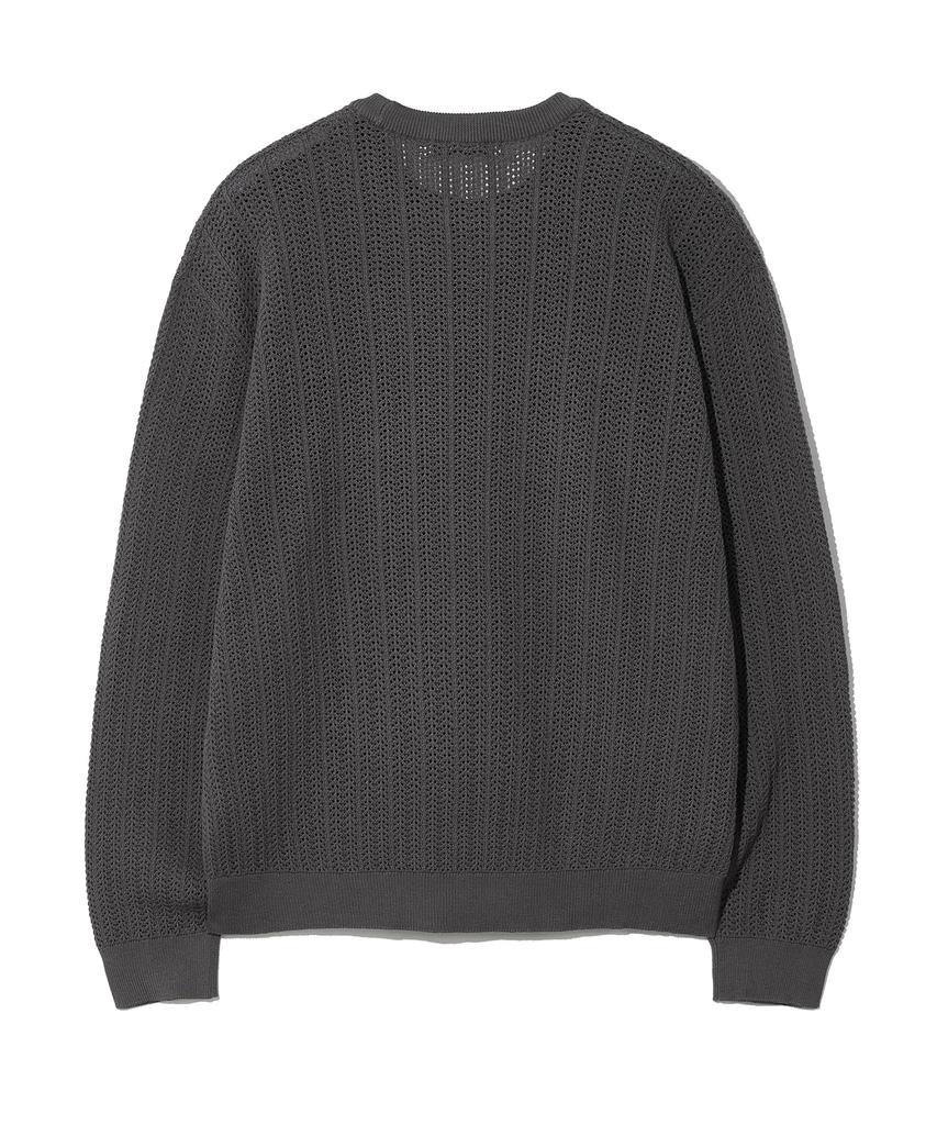 CGP Arc Logo Mesh Knit_Charcoal