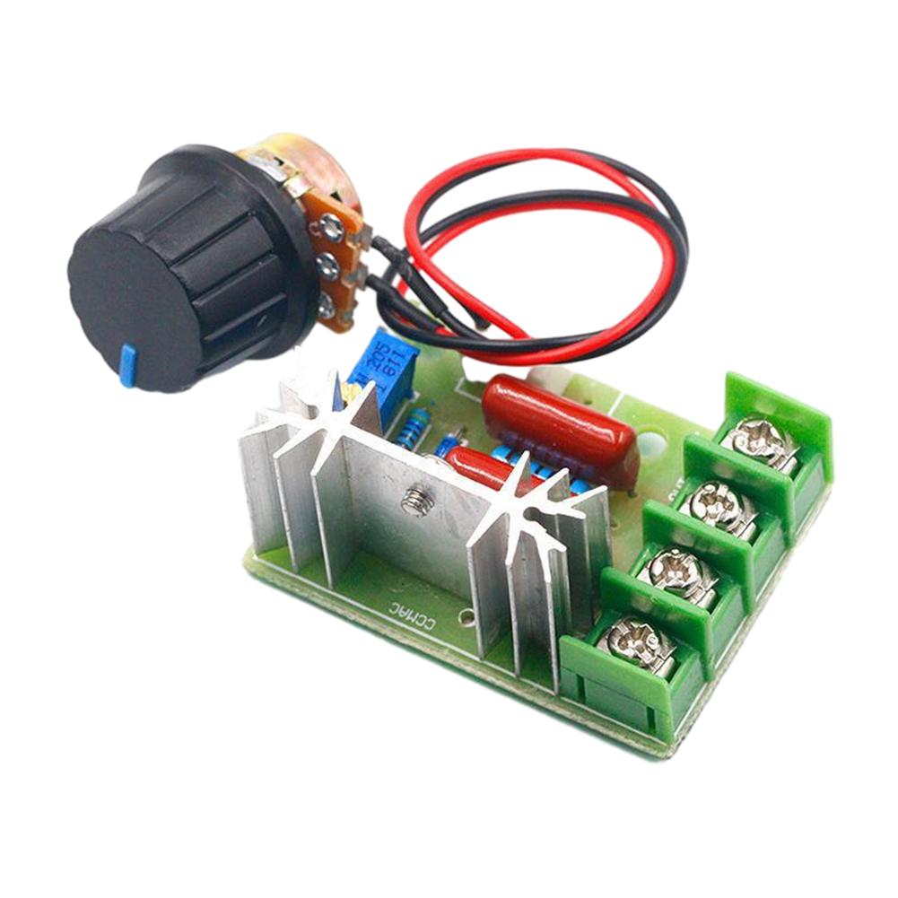 AC 220V 2000W SCR Voltage Regulator with Control Knob Electronic Voltage Regulator Module High Power Speed Controller Regulation