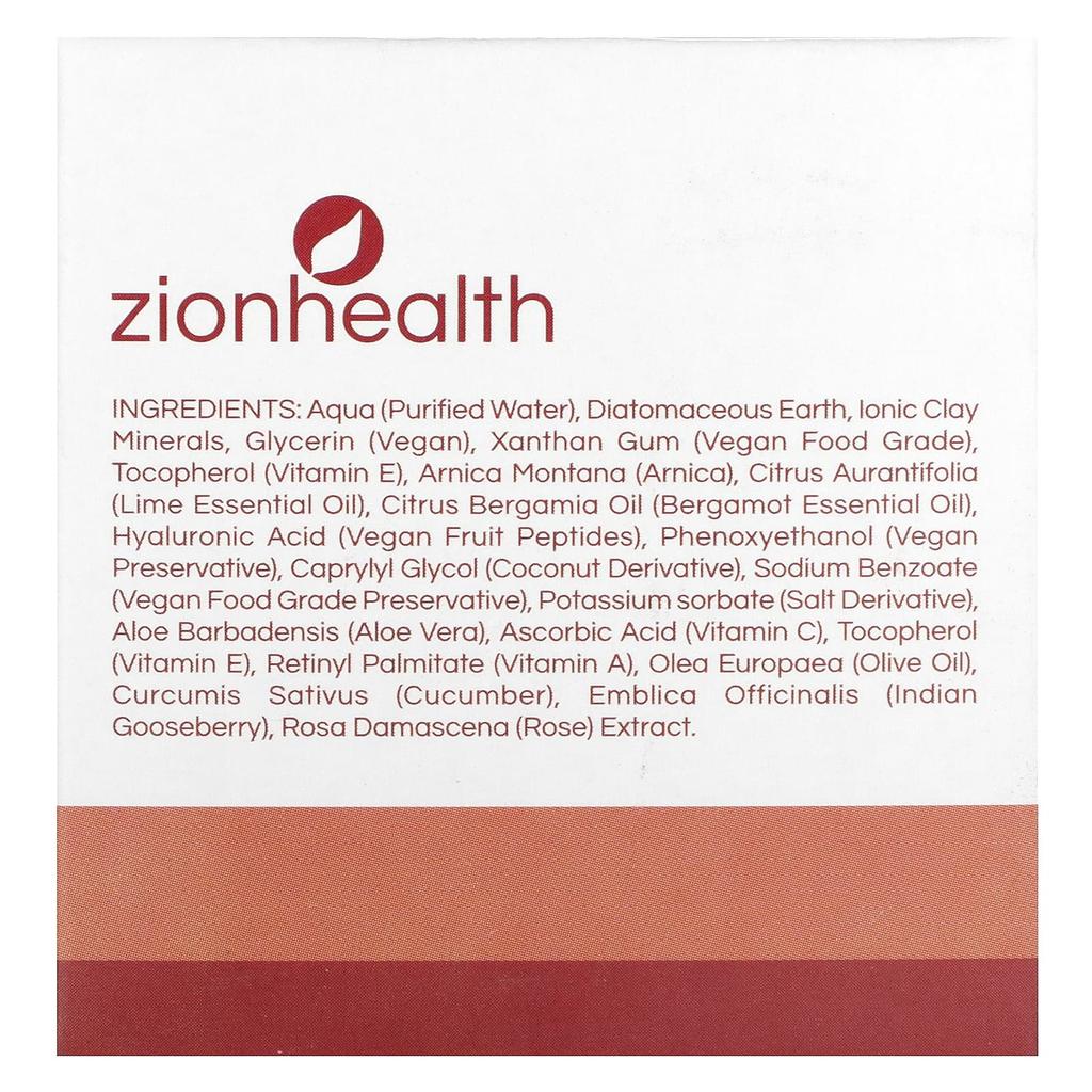Zion Health Маска Glow Beauty, укрепляющий экстракт розы, 2 унции (56,69 г)