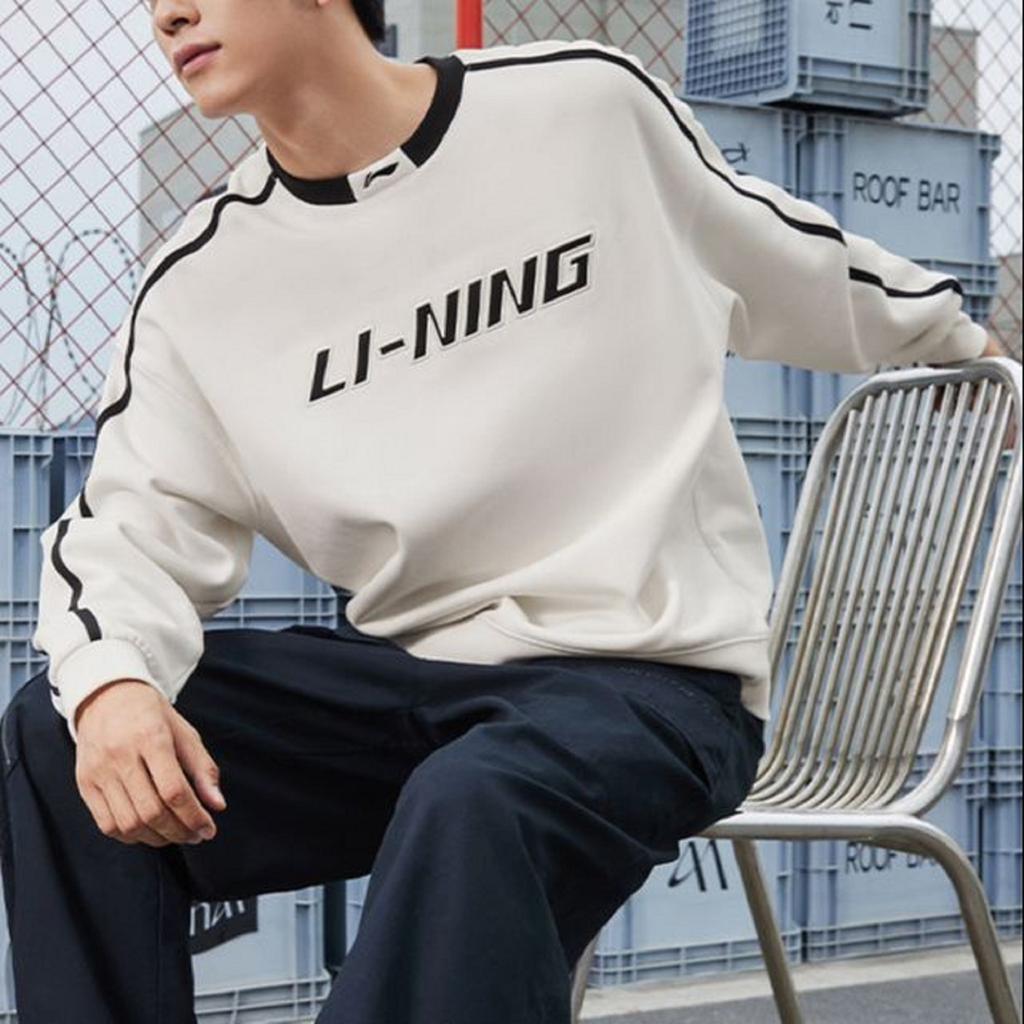 Свитшот Li Ning Sports Life Collection Унисекс Цвет: Слоновая кость AWDU917-2