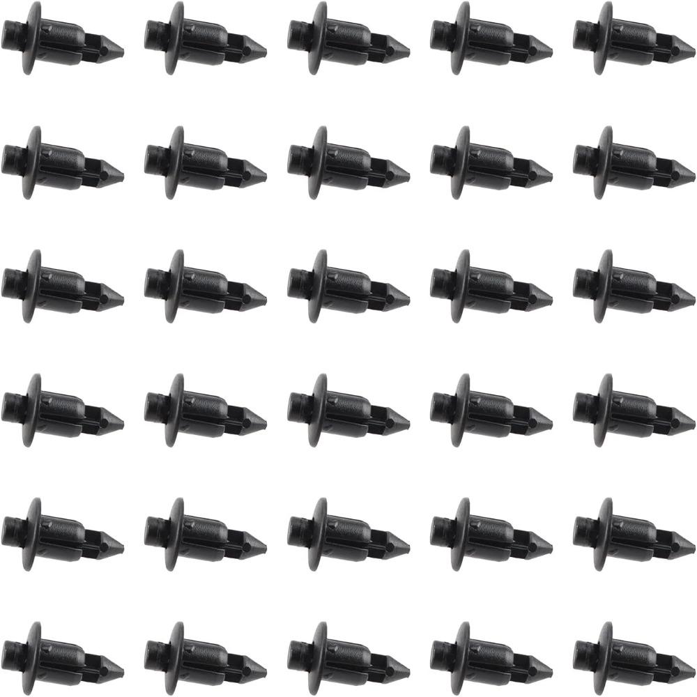 50 шт. нейлоновый фиксатор зажима черный заклепочный штифт автомобильные аксессуары детали зажим для автомобиля