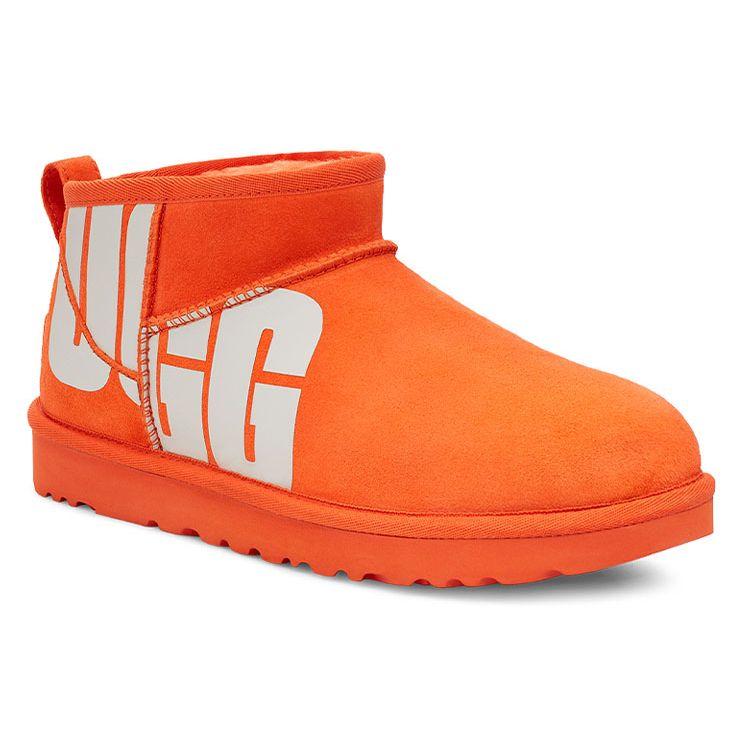 UGG Classic Ultra Mini Chopped Warm Durable Casual Comfortable Plush Ankle Snow Boots Women Boots Orange-Soda 1126373-OGS