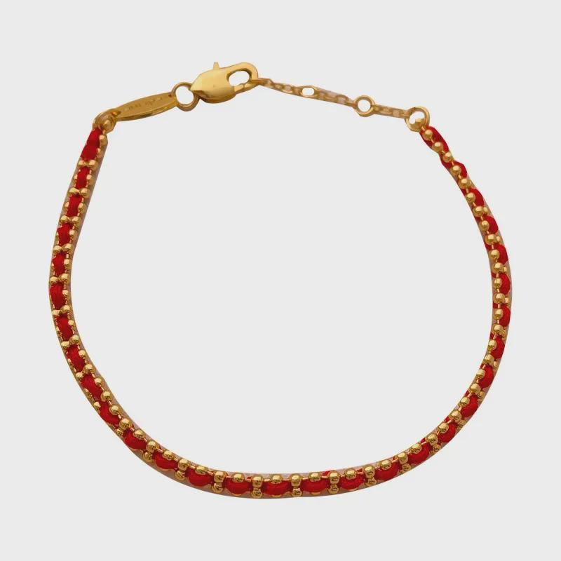 Модный высококачественный ретро-браслет из красной веревки - элегантные модные украшения для подруг